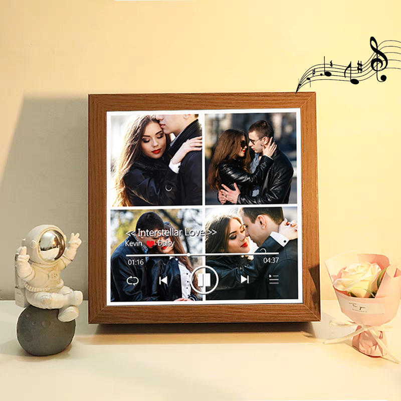 Custom Whole Song Photo Frame with Music Personalized Picture Frame Valentine's Day Gifts