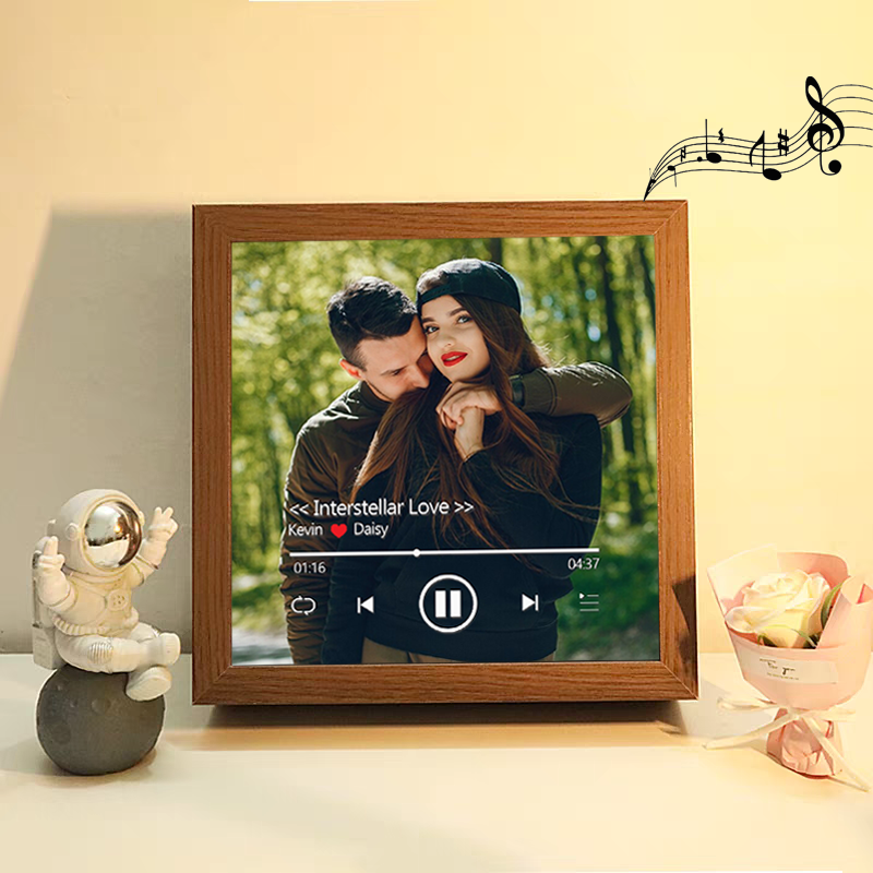 Custom Whole Song Photo Frame with Music Personalized Picture Frame Valentine's Day Gifts