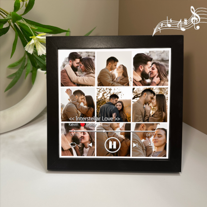 Personalized Photo Frame with Custom Whole Song Picture Frame Music Player Valentine's Day Gifts (Can Play Music)