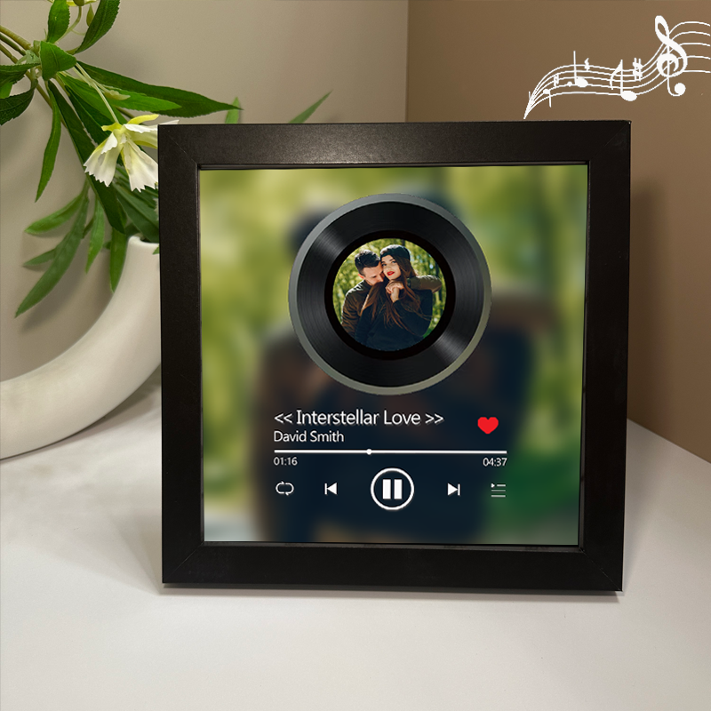 Personalized Photo Frame with Custom Whole Song Picture Frame Music Player Valentine's Day Gifts
