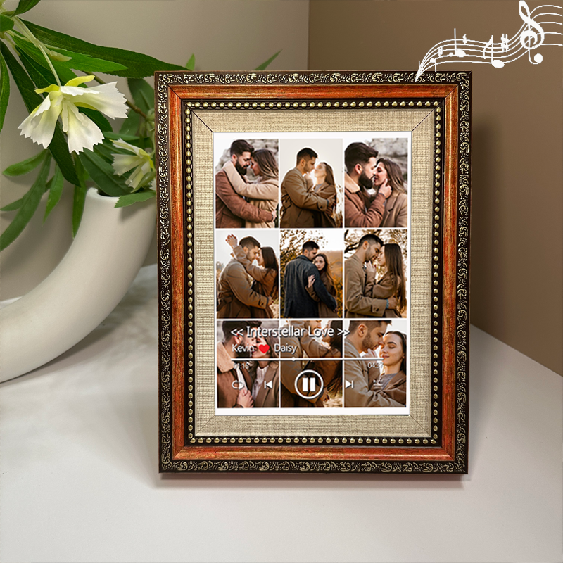 Personalized Photo Frame with Custom Whole Song Picture Frame Music Player Valentine's Day Gifts