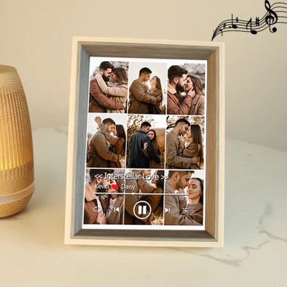 Personalized Photo Frame with Custom Whole Song Picture Frame Music Player Valentine's Day Gifts (Can Play Music)