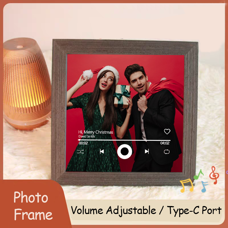 Custom Music Frame with Music Album Cover Vinyl Records or Personalized Photo (Can Play Music)
