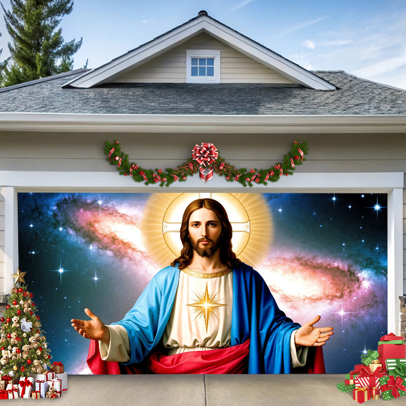 Merry Christmas Decorations for Garage Door Covers Suitable for Home O