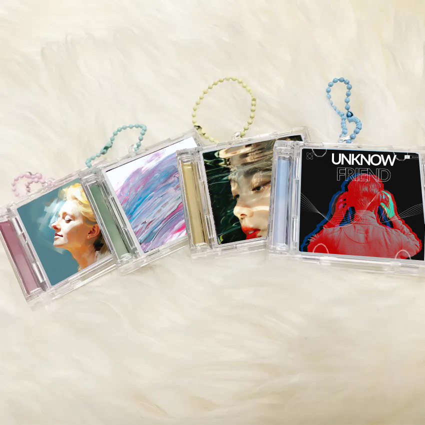 Personalized Album CD NFC Keychain Playing Music