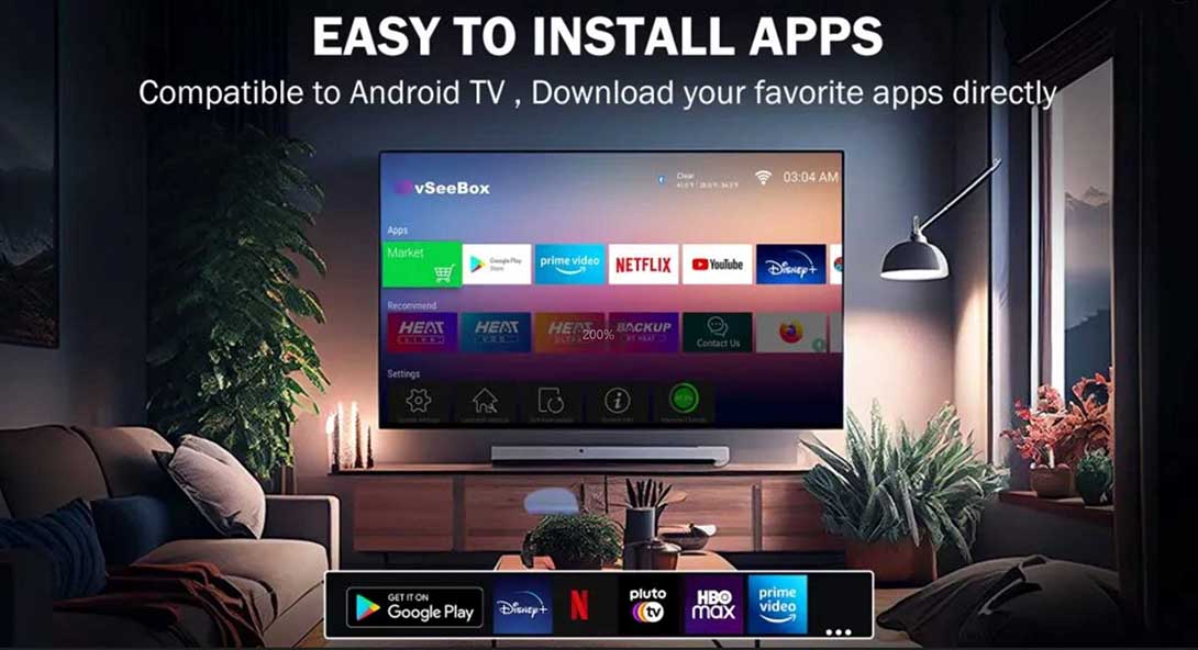 vseebox v3 pro Compatible with Android TV