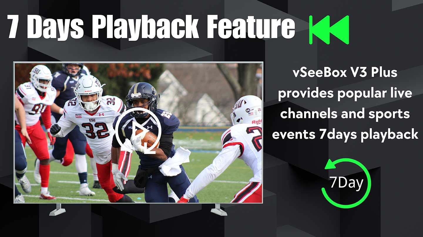 vSeeBox V3 Plus 7 Days Playback Feature