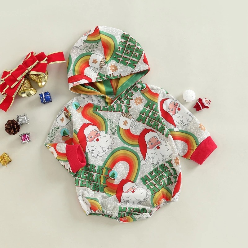 Baby Christmas Print Romper