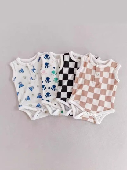 Triangle Crawl Suit Romper
