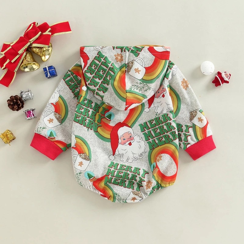 Baby Christmas Print Romper