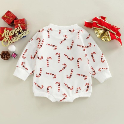 Baby Christmas Print Romper