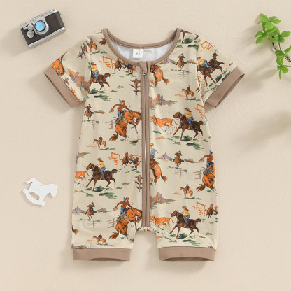 Baby Wrangler Print Romper