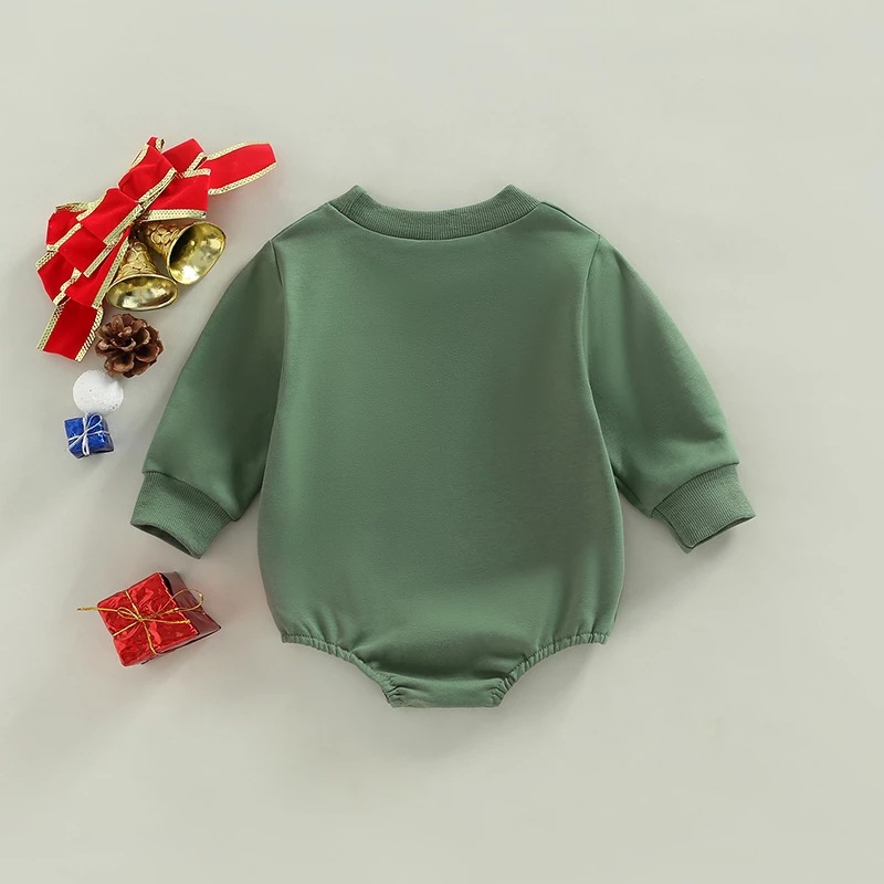 Baby Christmas Print Romper