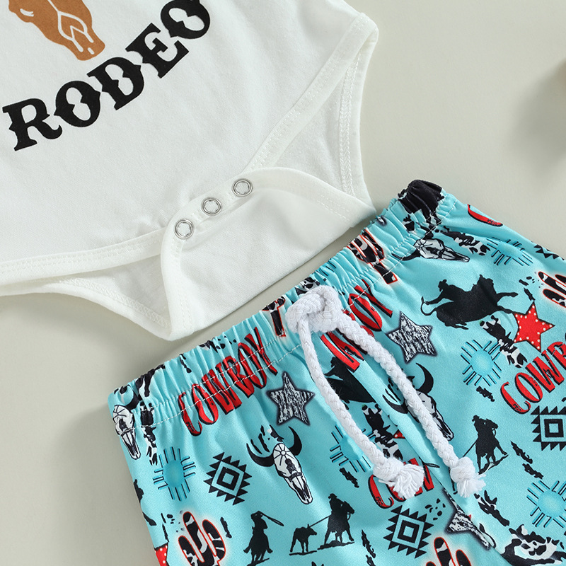 Baby Bull Head Print Set