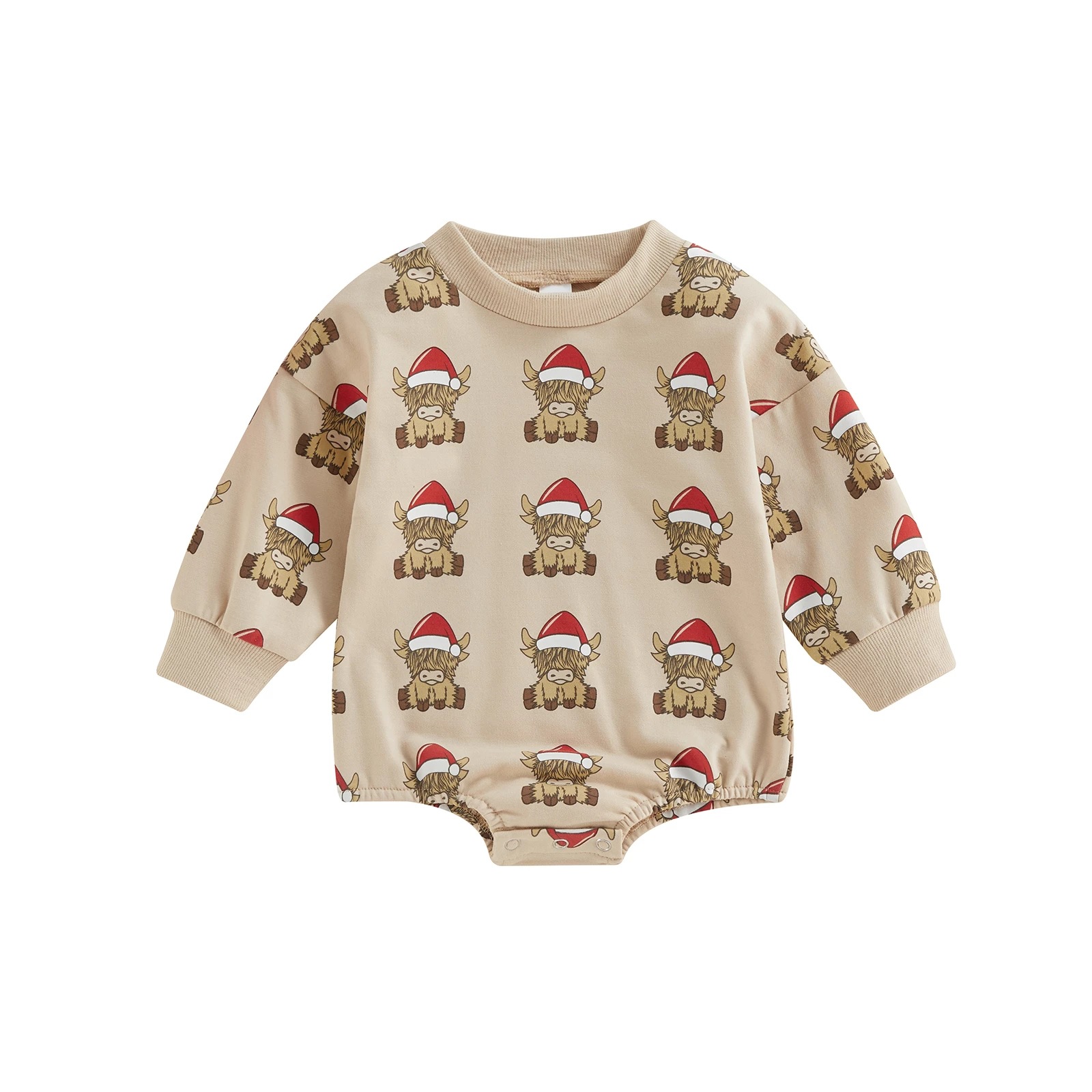 Baby Christmas Print Romper
