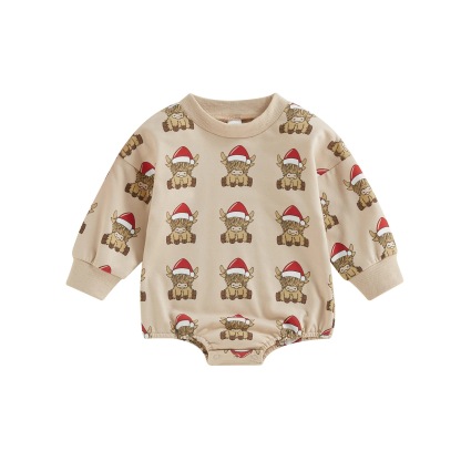 Baby Christmas Print Romper