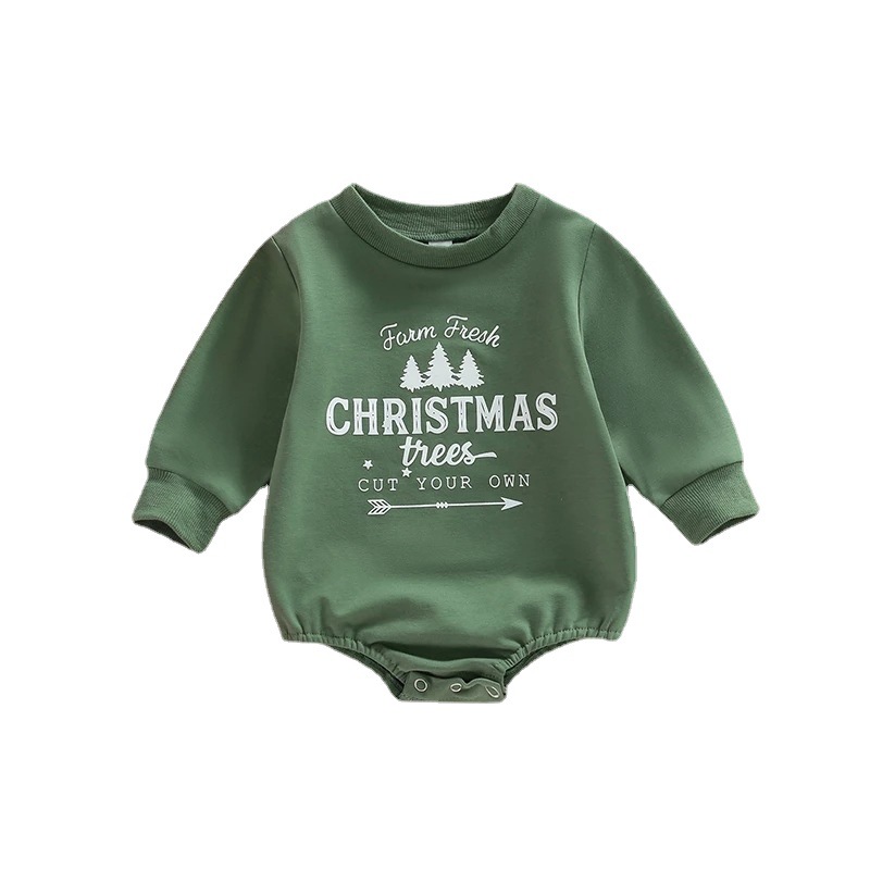 Baby Christmas Print Romper