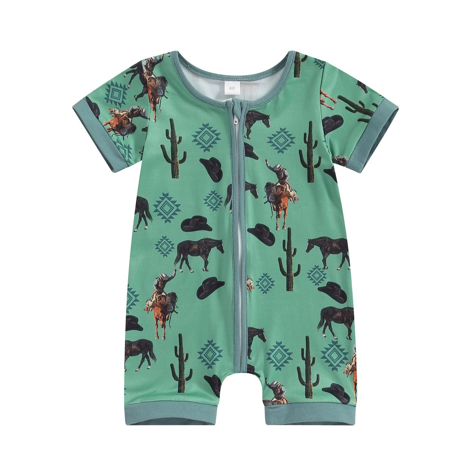 Baby Wrangler Print Romper