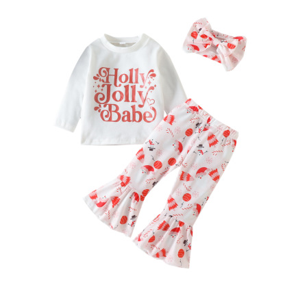 Baby Holly Jolly Babe Print Romper