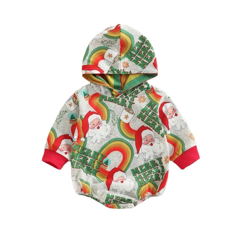 Baby Christmas Print Romper