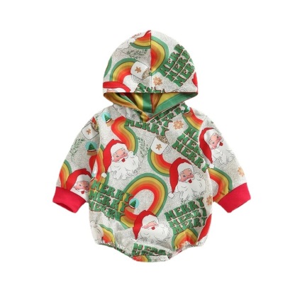 Baby Christmas Print Romper