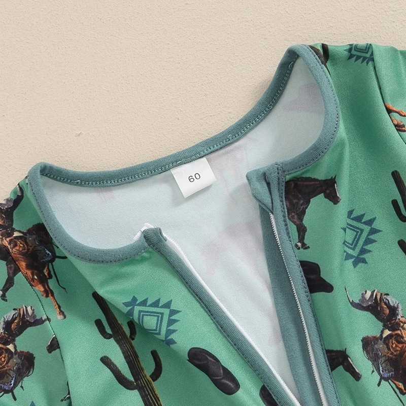 Baby Wrangler Print Romper