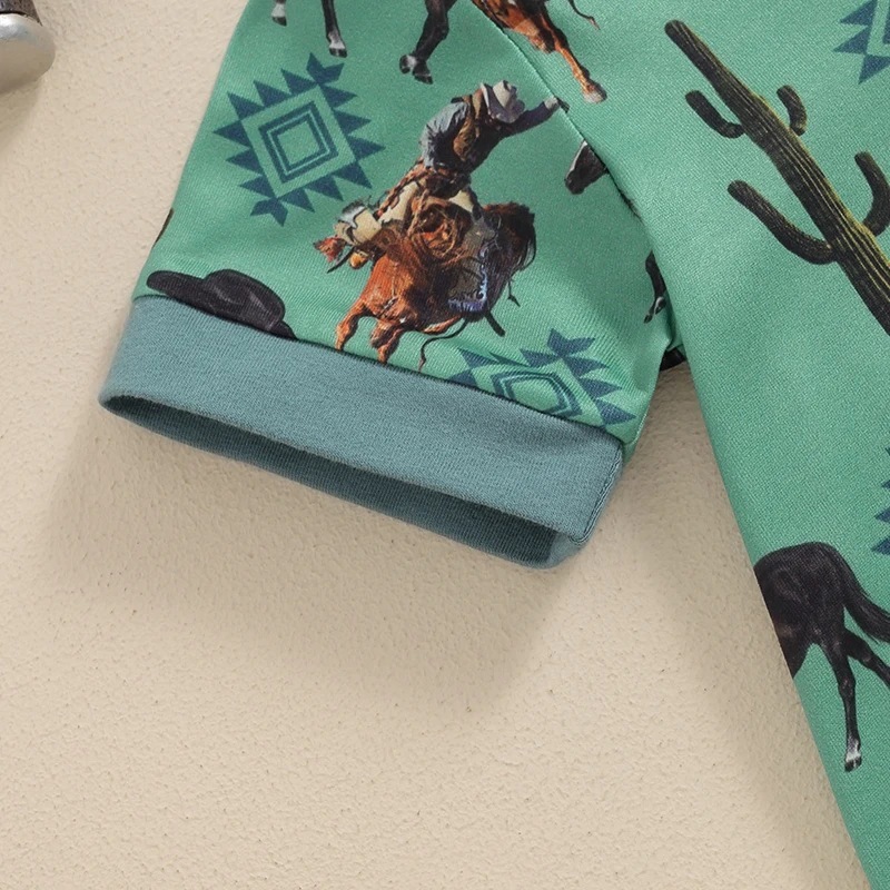 Baby Wrangler Print Romper