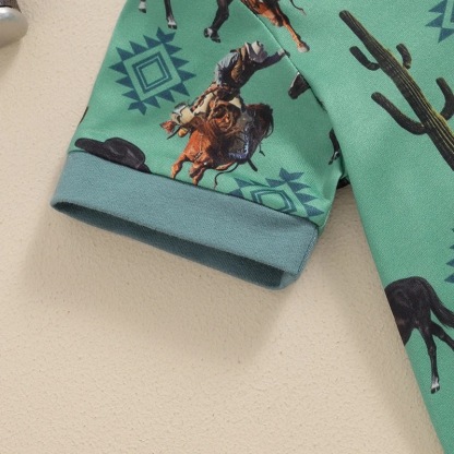 Baby Wrangler Print Romper