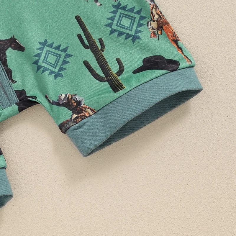 Baby Wrangler Print Romper