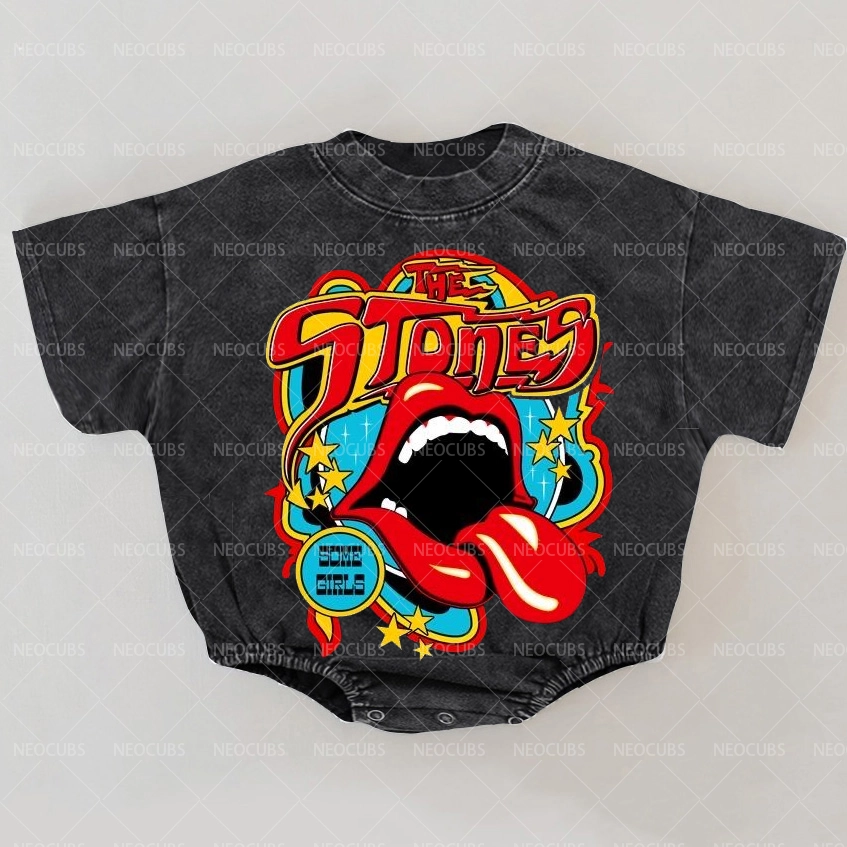 Baby Print Romper And Adult T-Shirt