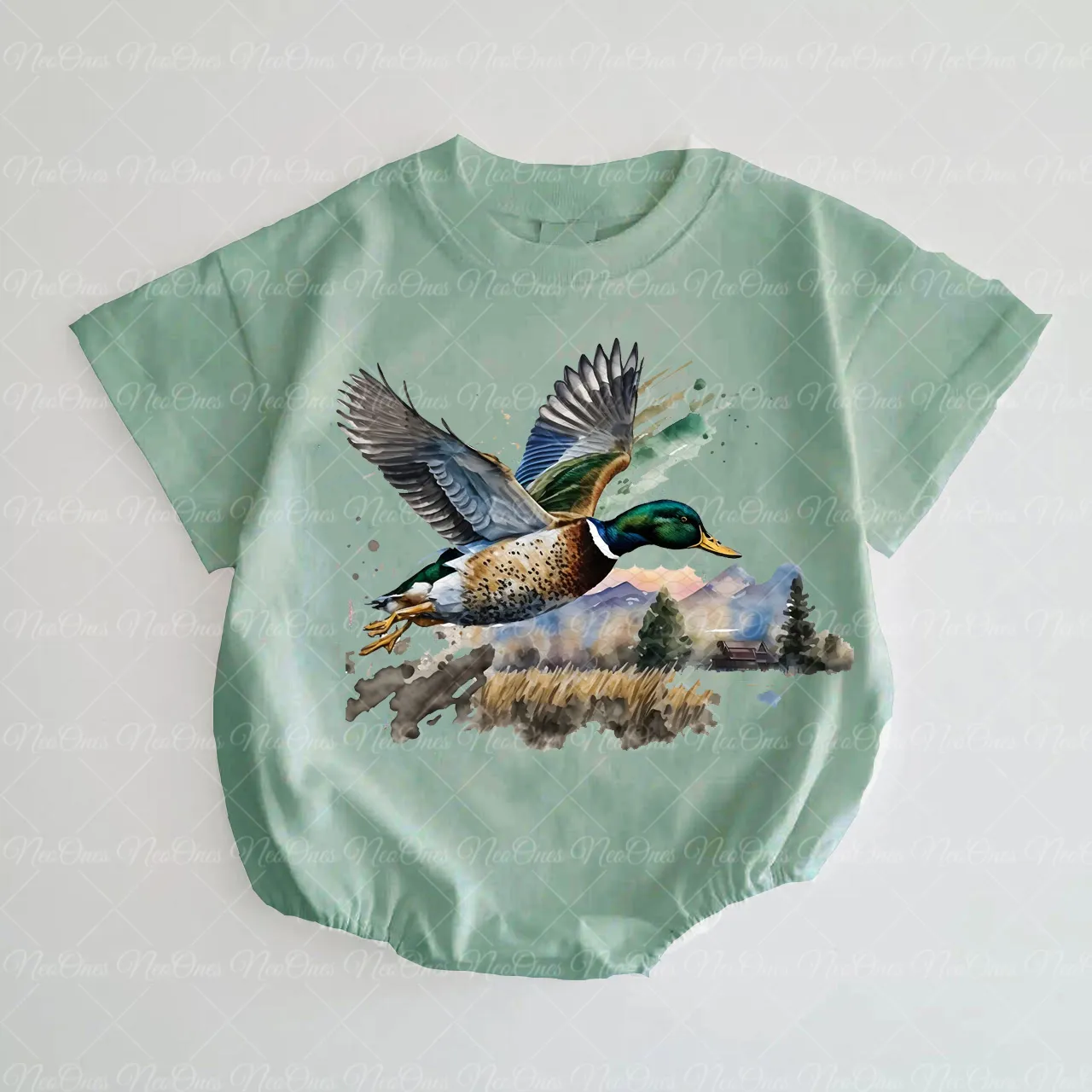Baby Flying Mallard Romper