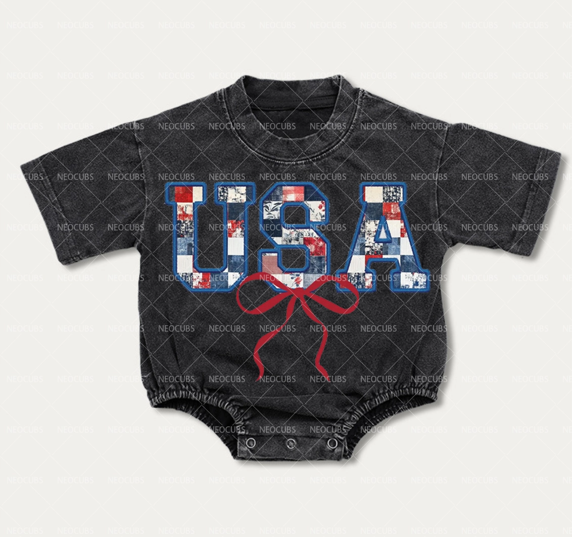 Baby USA Bow Romper