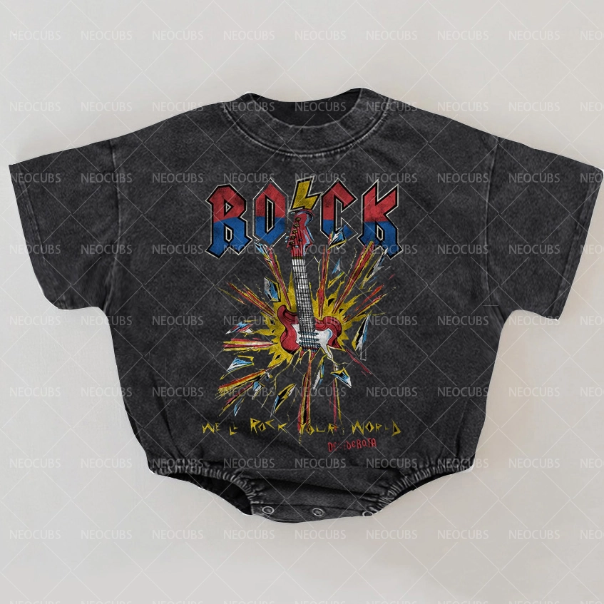 Baby Print Romper And Adult T-Shirt