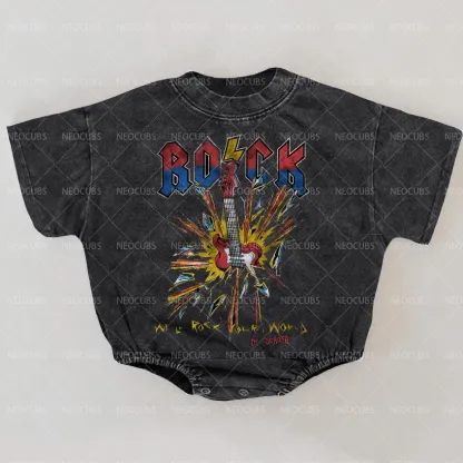 Baby Print Romper And Adult T-Shirt