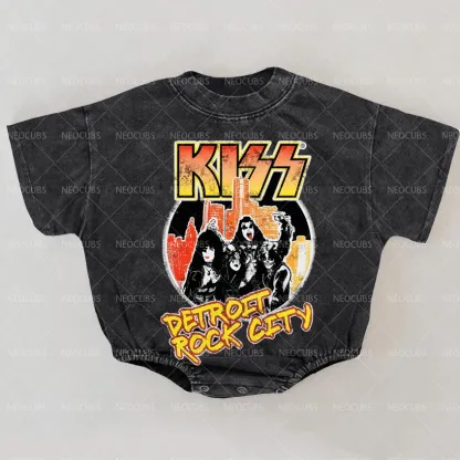 Baby Print Romper And Adult T-Shirt