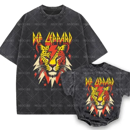 Baby Print Romper And Adult T-Shirt