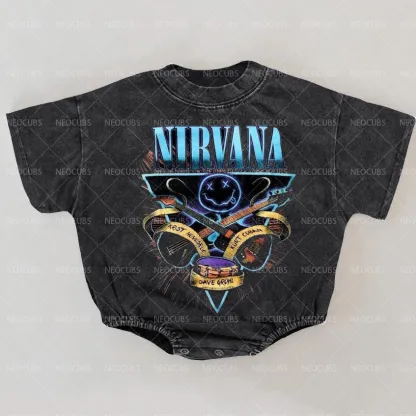 Baby Print Romper And Adult T-Shirt