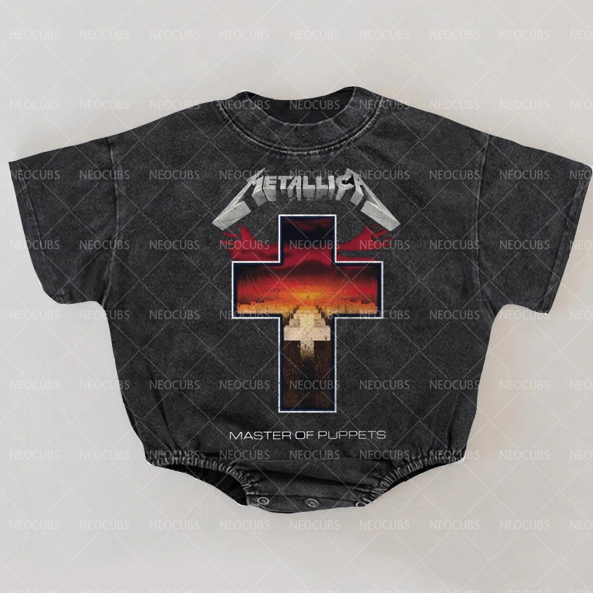 Baby Print Romper And Adult T-Shirt