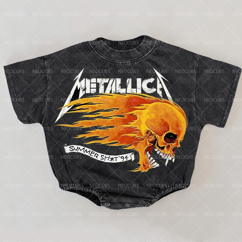 Baby Print Romper And Adult T-Shirt