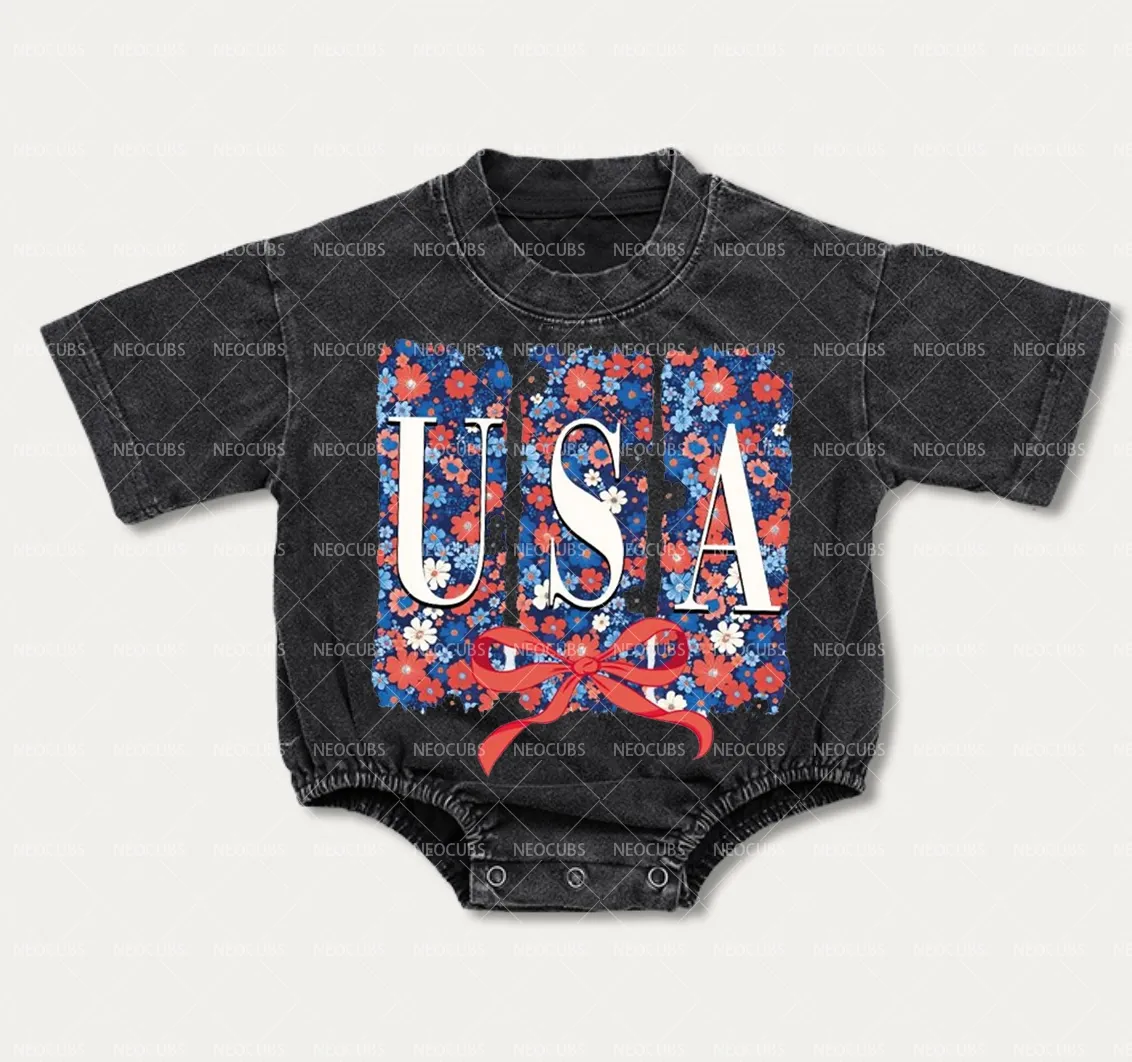 Baby USA Bow Romper