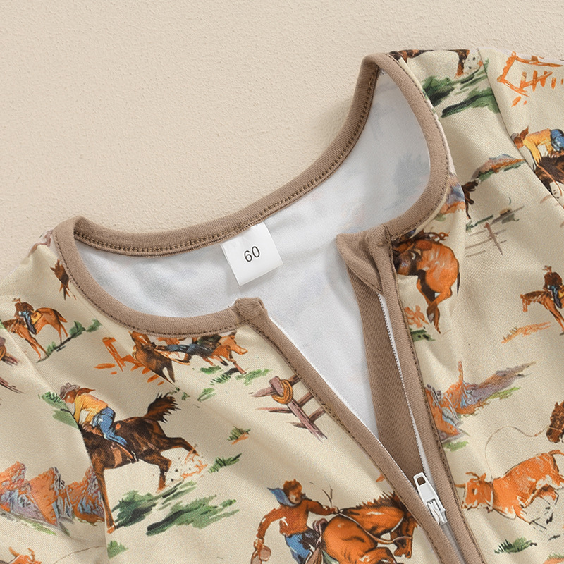 Baby Wrangler Print Romper