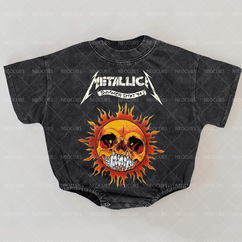 Baby Print Romper And Adult T-Shirt