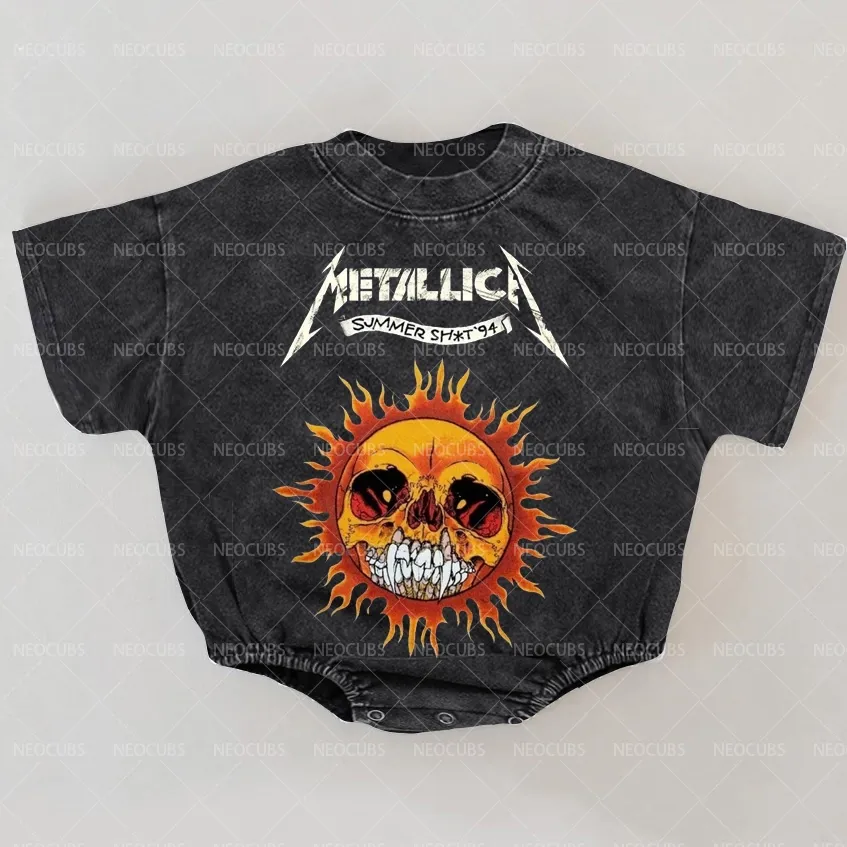 Baby Print Romper And Adult T-Shirt