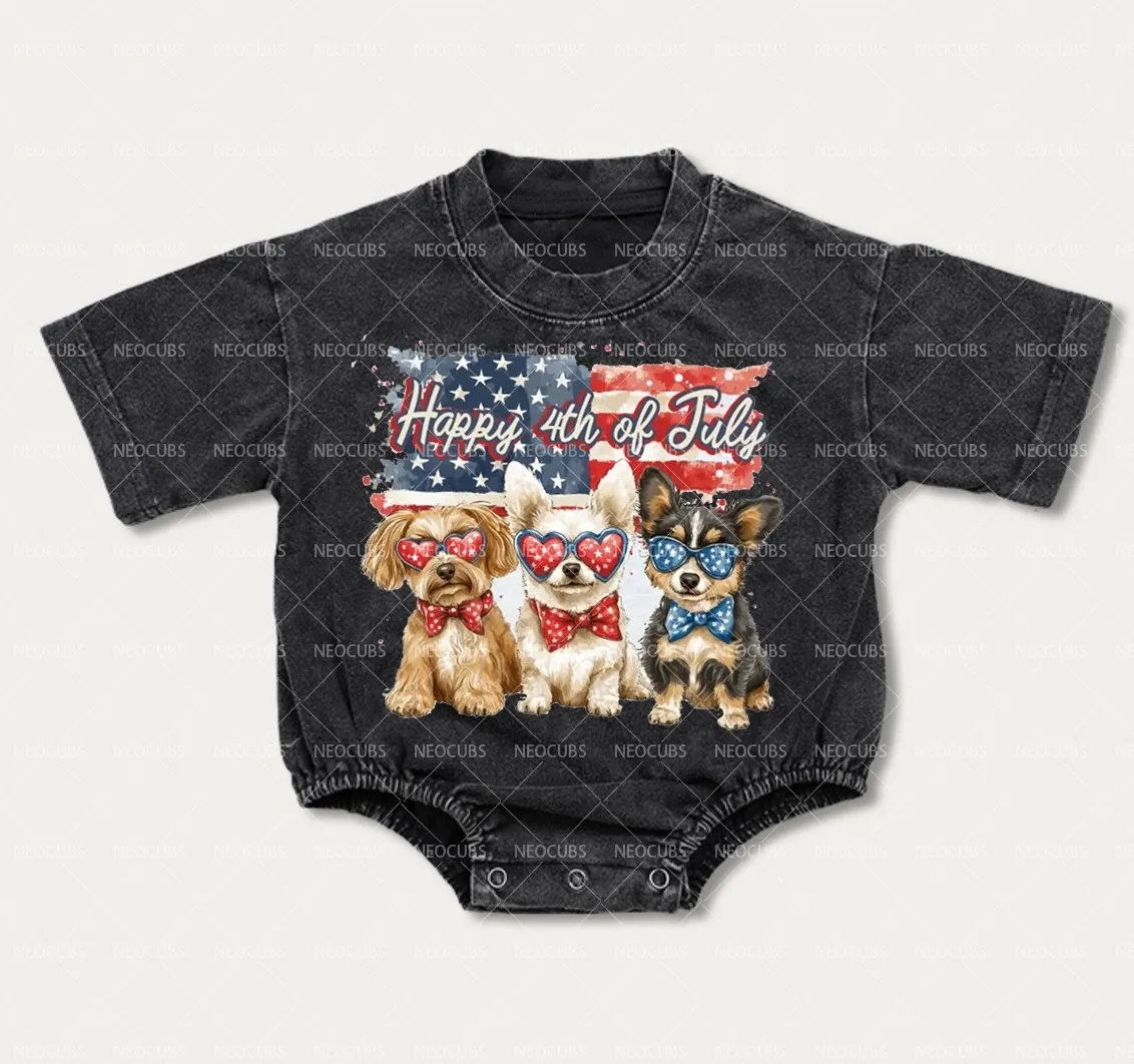 Baby Happy 4th of July Romper