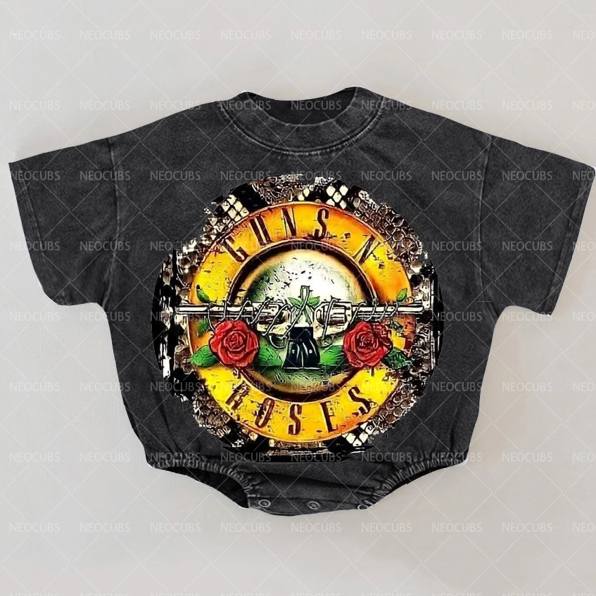 Baby Print Romper And Adult T-Shirt