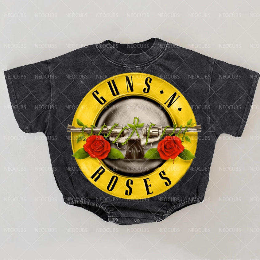 Baby Print Romper And Adult T-Shirt