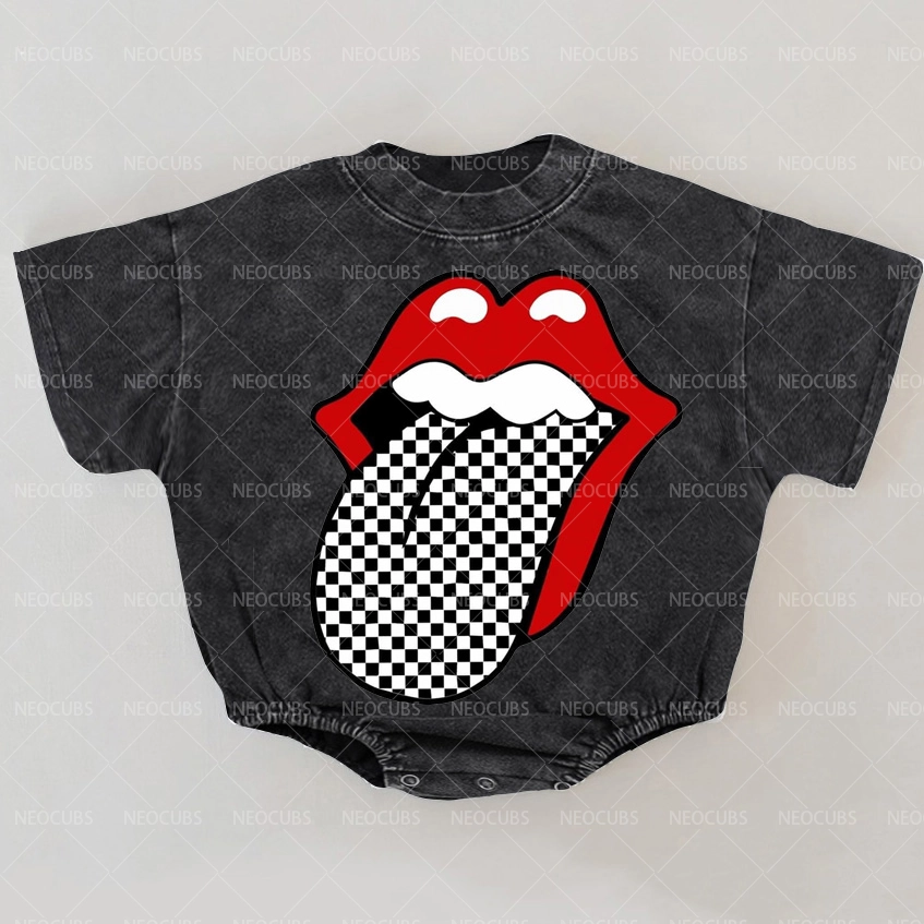 Baby Print Romper And Adult T-Shirt