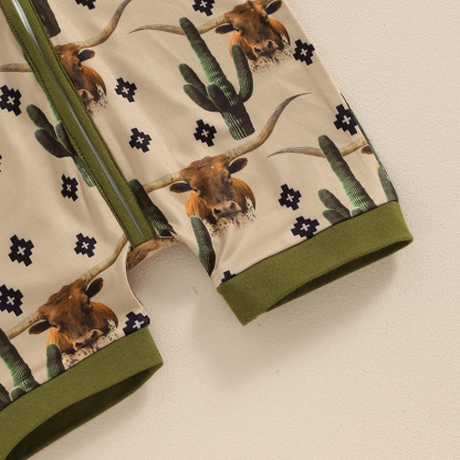 Baby Wrangler Print Romper