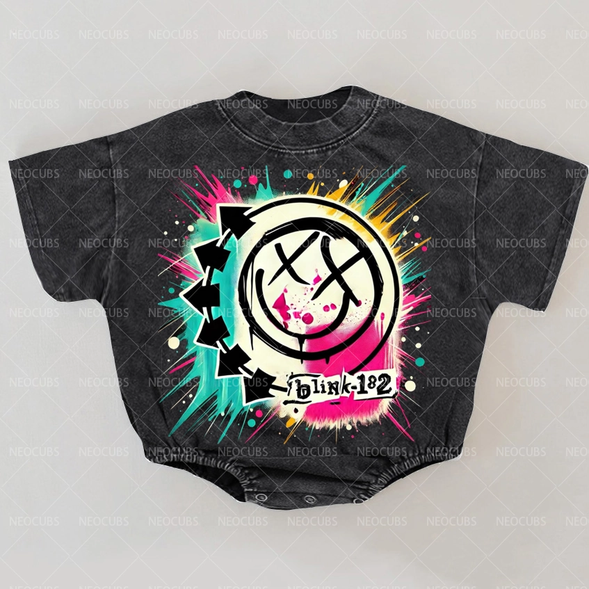 Baby Print Romper And Adult T-Shirt