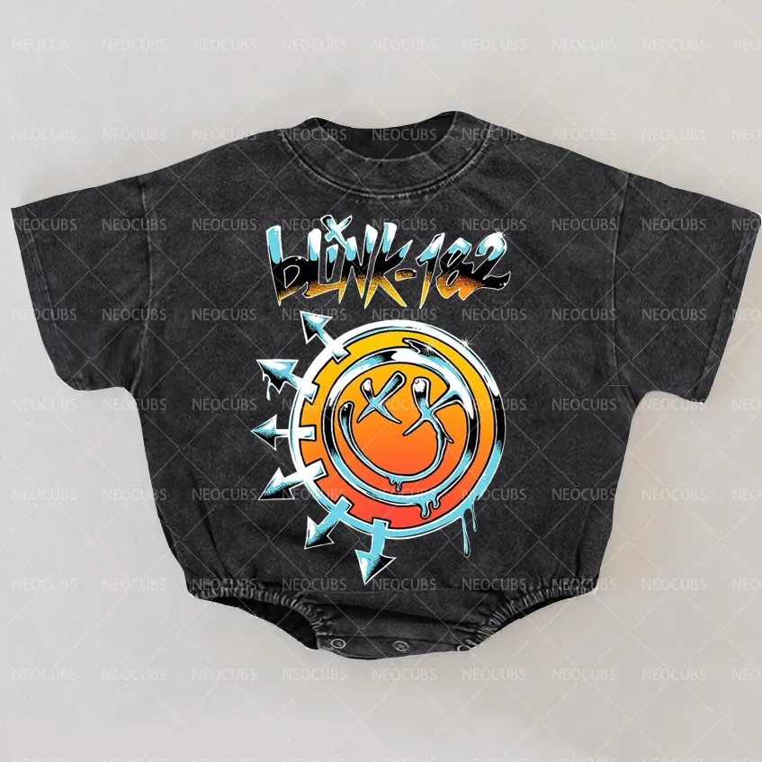 Baby Print Romper And Adult T-Shirt